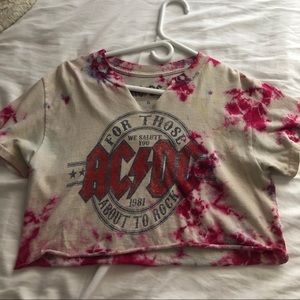 tie dye crop top